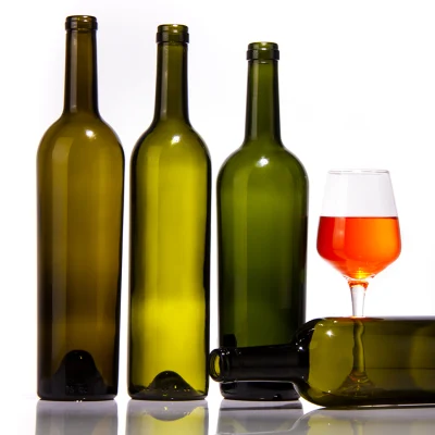 Bottiglia di vino in vetro di alta qualità da 187 ml 375 ml 750 ml 1000 ml per bar e casa